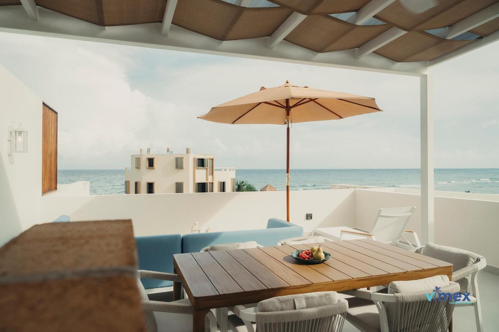 Santamar By Tao Beach Condos With Pool & Walk To Ocean Акумал Екстериор снимка
